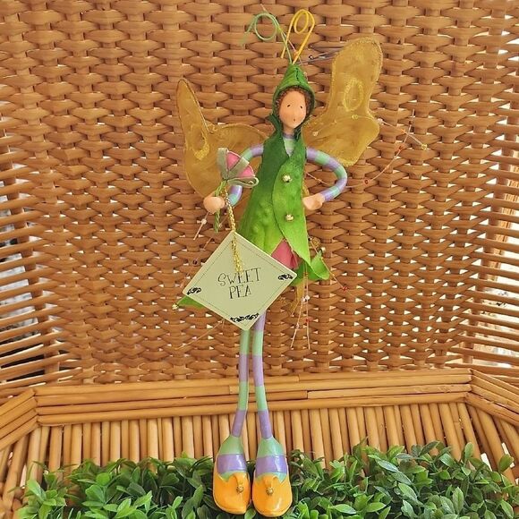 Rare Silvestri SWEET PEA Fairy Ornament - Picture 3 of 17